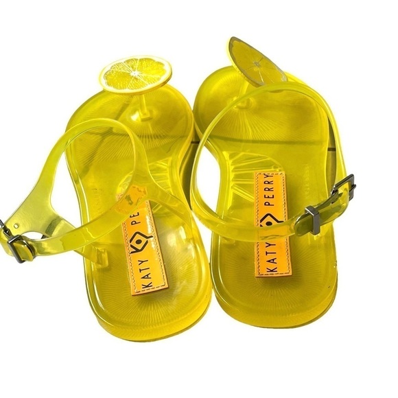 KATY PERRY Geli Yellow Lemon Sandals 10.5 - Picture 6 of 13